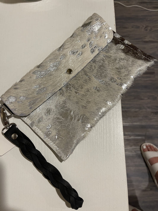 Cowhide Envelope Wristlet