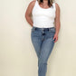 Judy Blue High Waist South Western Print Cuffed Relaxed Fit Jeans