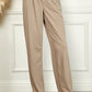 Blumin Apparel Solid Straight Leg Pants