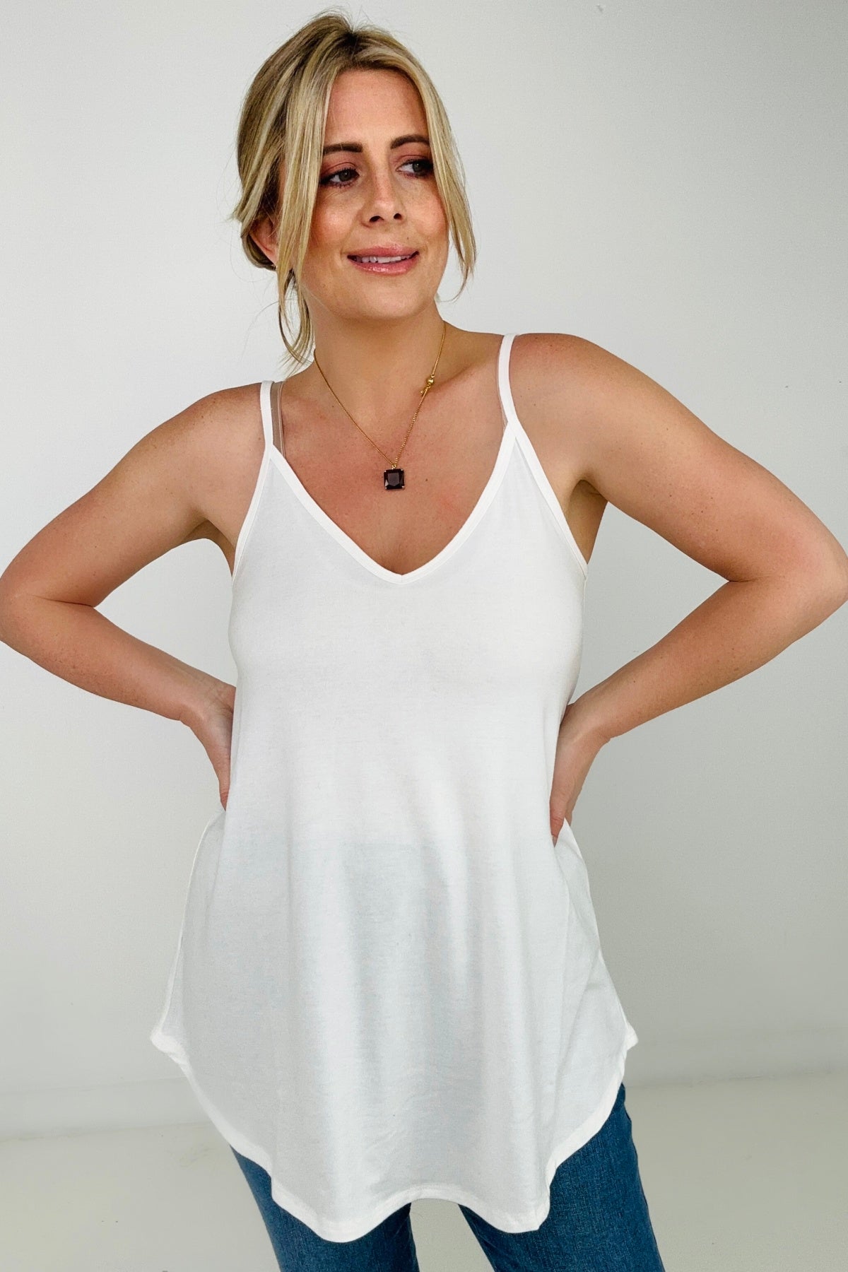 "Remi" Zenana Reversible Spaghetti Strap Cami
