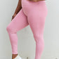 Zenana Fit For You Full Size High Waist Active Leggings in Light Rose
