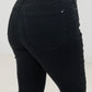 Judy Blue High Waist "Control Top" with Shark Hem & Back Shield Pkt Skinny Jeans