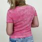 BiBi Mineral Washed Lettuce Hem Knit Top