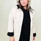 Cotton Bleu Faux Suede Shirt Jacket