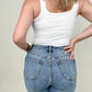 Judy Blue High Waist South Western Print Cuffed Relaxed Fit Jeans