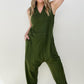 Zenana Solid Sleeveless Harem Jumpsuit