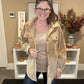 Oatmeal Corduroy Dip dye Shacket