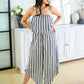 Modern Stripes Sleeveless Jumpsuit