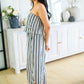 Modern Stripes Sleeveless Jumpsuit