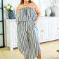 Modern Stripes Sleeveless Jumpsuit