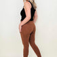 Zenana Cotton Wide Waistband Pocket Leggings
