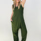Zenana Solid Sleeveless Harem Jumpsuit