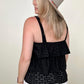 Haptics Sleeveless Shoulder Strap Bow Tie Tube Top