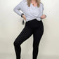 Zenana Premium Microfiber Wide Waistband Leggings