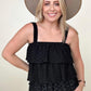 Haptics Sleeveless Shoulder Strap Bow Tie Tube Top