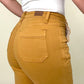 Judy Blue Solid High Waist Garment Dyed Cropped Wide Jeans