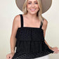 Haptics Sleeveless Shoulder Strap Bow Tie Tube Top