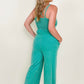 White Birch Cami Jumpsuit with Side Pockets