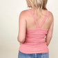 Zenana Ribbed Crop Cami