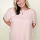 Cotton Bleu Washed Cotton Slub Tee Shirt