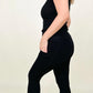 Zenana Cotton Wide Waistband Pocket Leggings