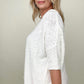 Davi & Dani Wide Neck Oversized Loose Knit Top