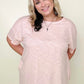 Cotton Bleu Washed Cotton Slub Tee Shirt