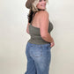Zenana Ribbed Crop Cami