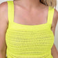 Davi & Dani Knit Peplum Tank Top