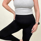 Zenana High Waist Diamond Shape Band Fleece Leggings