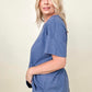 Cotton Bleu Washed Cotton Slub Tee Shirt