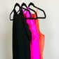 Scalloped short dress with a back ribbon tie with lining(Multiple colors)