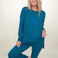 Zenana Brushed Microfiber Long Sleeve Top And Legging Set
