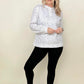 Zenana High Waist Diamond Shape Band Fleece Leggings