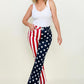 Judy Blue High Waist American Flag Print Flare Jeans