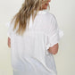 Cozy Co Woven Button Down Ruffle Sleeve Top