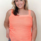 Davi & Dani Knit Peplum Tank Top