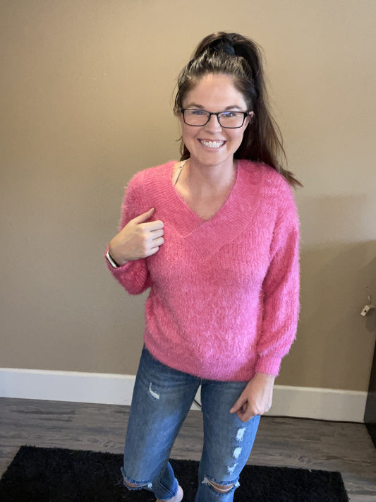 Hot Pink Sassy Sweater