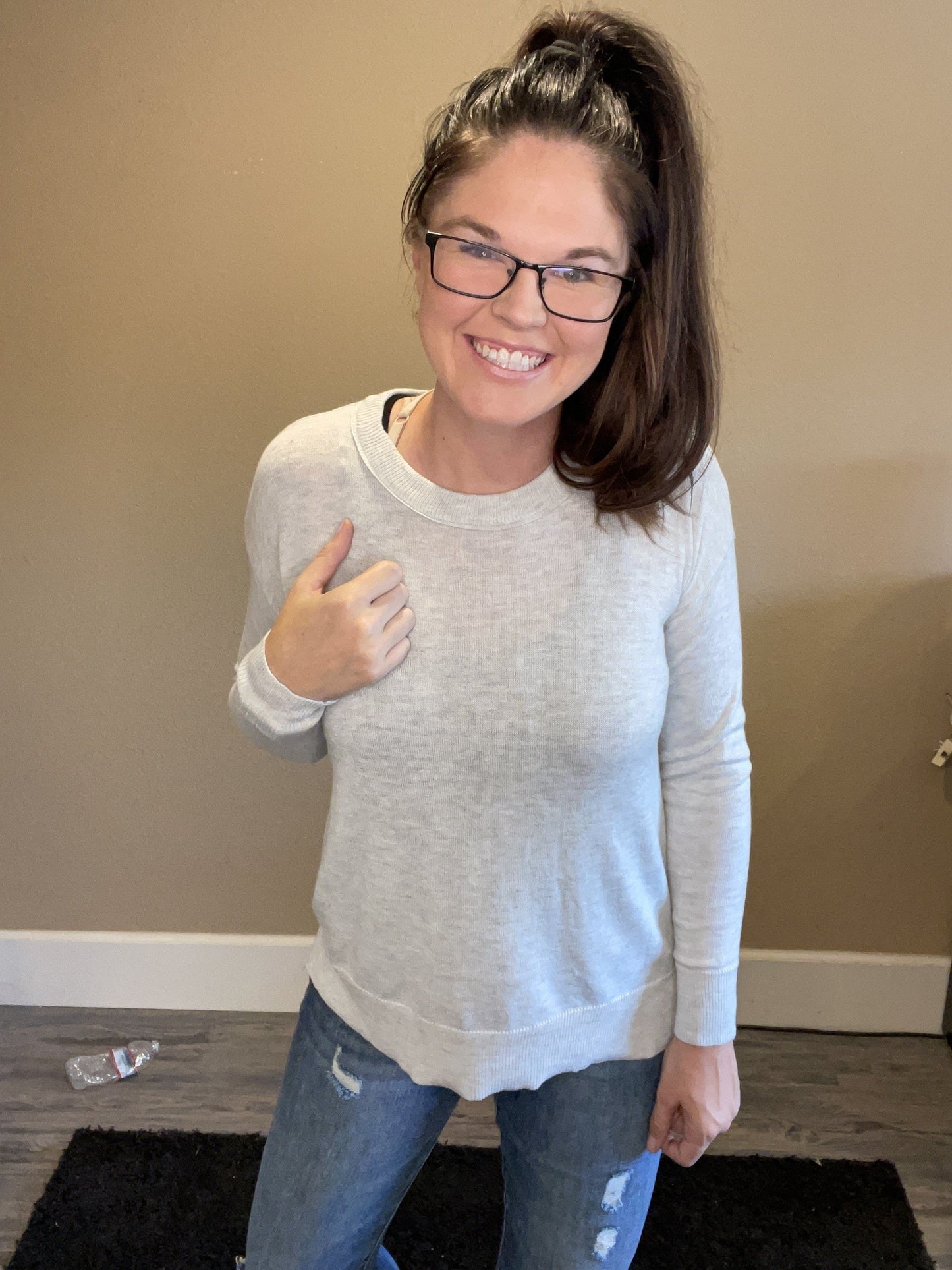 Ribbed Hem Sweater